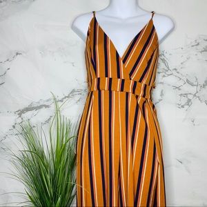 CHARLOTTE RUSSE STRIPED JUMPSUIT